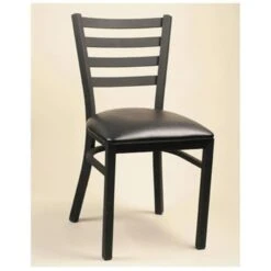 Alston Quality 3637 UP-BLK-American Beauty Diana Chair With Upholstered Seat Black Frame