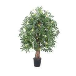 4 Ft. Artificial Extra Full Japanese Maple Tree In Black Pot