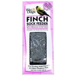 D&D Commodities Wild Delight Pink Ribbon Finch Sock Feeder 13 Ounce 383040