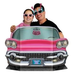 Beistle - 57984 - Pink Convertible Photo Prop - Pack Of 6