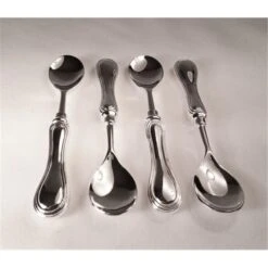 Elegance Silver Plate Rim Spoons, 5.25 In. - Set Of 4