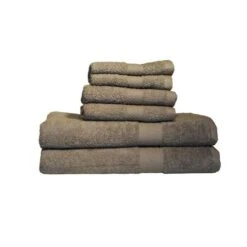 Baltic Linen 0353163390 Signet Ultra Absorbant 100 Percent Cotton 6 Piece Towel Set - Mocha