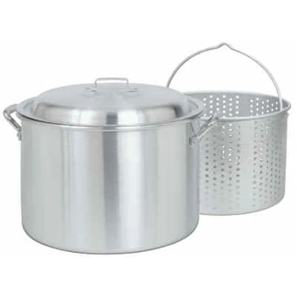 Bayou Classic 4020 20-Qt. Stockpot With Small Holed Basket 1 Bayou Classic 4020 20-Qt. Stockpot With Small Holed Basket