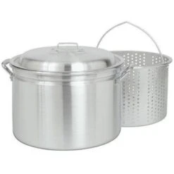 Bayou Classic 4034 34-Qt. Fryer- Steamer With Lid And Basket - Aluminum