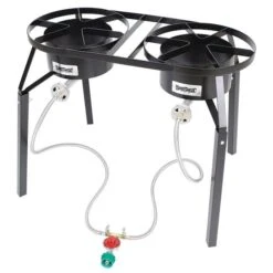 Bayou Classic DB250 Dual Burner Gas Cooker With Ext. Legs