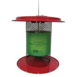 Birds Choice XCD82 5 Quart Magnet Mesh Sunflower Feeder - Red