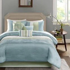 Carter Comforter Set, King - Green