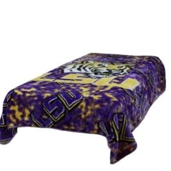 College Covers LSUTH LSU Throw Blanket- Bedspread