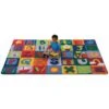Toddler Alphabet Blocks 6 Ft. X 9 Ft. Rectangle Carpet