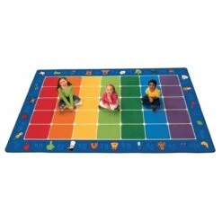 Carpets For Kids 9612 Fun With Phonics Seating 7.5 Ft. X 12 Ft. Rectangle Rug