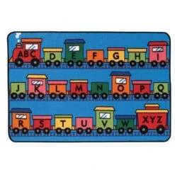Carpets For Kids 36.15 Alphabet Train Rug 3 Ft. X 4.5 Ft.