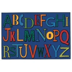 Playful Alphabet 3 Ft. X 4.5 Ft.