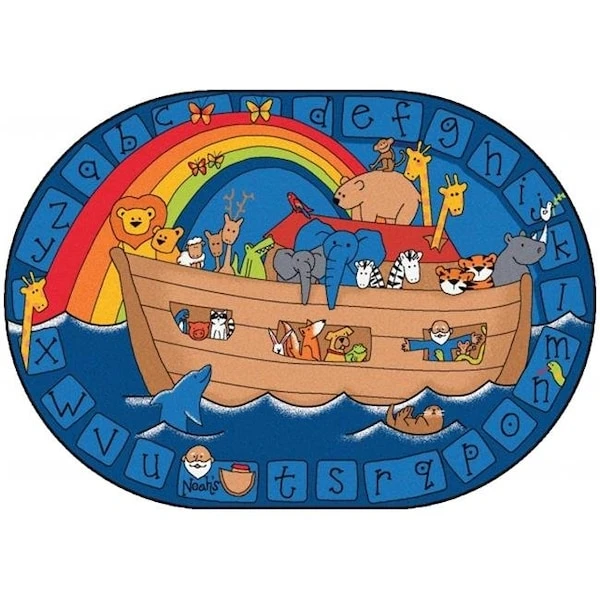 Carpets For Kids 74003 Alphabet Noah Rug; 3 Ft. 10 In. X 5 Ft. 5 In. 1 Carpets For Kids 74003 Alphabet Noah Rug; 3 Ft. 10 In. X 5 Ft. 5 In.