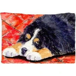20.5 X 30 In. Bernese Mountain Dog Moisture Wicking Fabric Standard Pillowcase