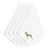 Italian Greyhound Embroidered Napkins, Set Of 4, 4PK