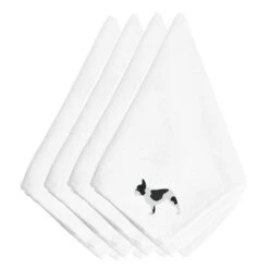 Carolines Treasures BB3441NPKE French Bulldog Embroidered Napkins; Set Of 4