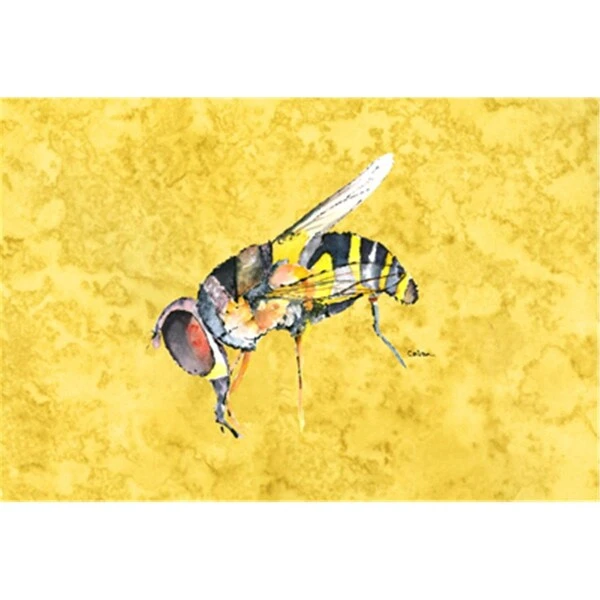 Bee On Yellow Fabric Placemat 1 Bee On Yellow Fabric Placemat