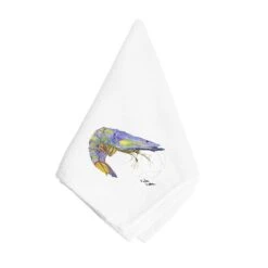 Shrimp Bright Blue Napkin