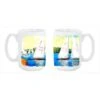 Carolines Treasures MW1094CM15 Sailboats Round The Mark Dishwasher Safe Microwavable Ceramic Coffee Mug 15 Oz.