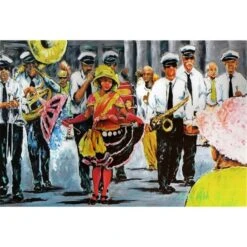 Dancing In The Streets Mardi Gras Fabric Placemat