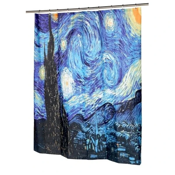 72 X 72 In. The Starry Night Fabric Shower Curtain; Multi Color 1 72 X 72 In. The Starry Night Fabric Shower Curtain; Multi Color