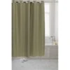 SCPRE-WAF-42 Pre Hooked Waffle Weave Fabric Shower Curtain, Sage