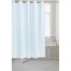 SCPRE-WAF-49 Pre Hooked Waffle Weave Fabric Shower Curtain, Spa Blue