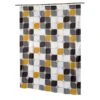 SC-FAB-ST-MT 54 X 78 In. Metro Stall Size Fabric Shower Curtain, Multi Color