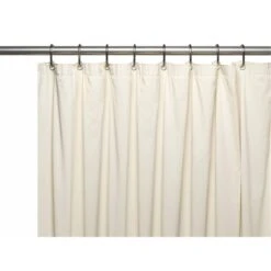 USC-3-15 3 Gauge Vinyl Shower Curtain Liner, Bone