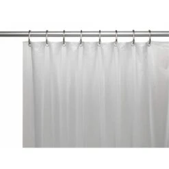 USC-4-10 4 Gauge Vinyl Shower Curtain Liner; Frosty Clear