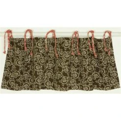 Raspberry Dot Straight Valance