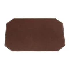 17 In. X 12 In. Cut Corner Brown Leatherette Placemat