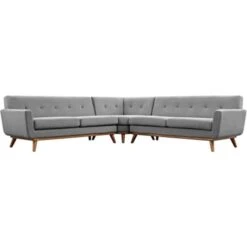 Engage L-Shaped Sectional Sofa, Expectation Gray