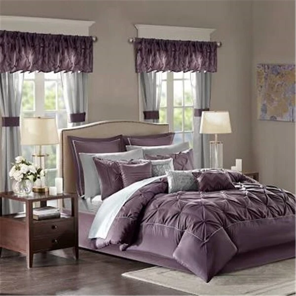 24 Piece Room In A Bag Comforter Collection - Plum, Queen Size, 24PK 1 24 Piece Room In A Bag Comforter Collection - Plum, Queen Size, 24PK