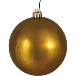 8 X 2.75 In. Olive Shiny Final Ornament, 3PK