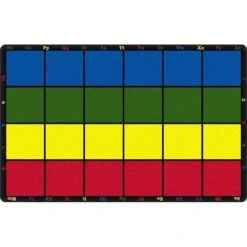 Flagship Carpets PE423-44 Rectangle Cushy Stars Seating Carpet; 7 Ft. 6 In. X 12 Ft. - 24 Seats