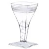 Fineline Settings 6410-CL Tiny Square Wine Glass- 2 Oz.