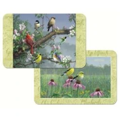 Counter Art CART49880 Beautiful Songbirds Reversible Plastic Placemat