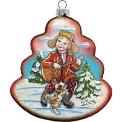 GDeBrekht Dancing Boy Tree Glass Ornament