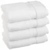 Superior 900GSM Egyptian Cotton 4-Piece Hand Towel Set White