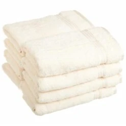 Superior Egyptian Cotton 8-Piece Hand Towel Set Ivory