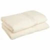 Superior Egyptian Cotton 2-Piece Bath Sheet Set Ivory