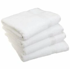 Superior Egyptian Cotton 4-Piece Bath Towel Set White