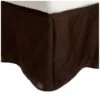 300 Twin Bed Skirt, Egyptian Cotton Solid - Mocha