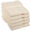 Superior Egyptian Cotton 10-Piece Face Towel Set Ivory