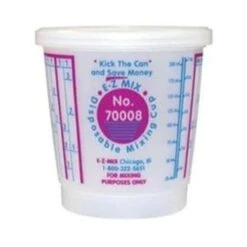 E-Z Mix EZX70008 Disposable .50 Pint Mixing Cup - 100 Per Case