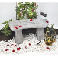 Kay Berry- Inc. 36520 The Romance Of A Thousand Life Times - Memorial Bench - 29 Inches X 12 Inches X 14.5 Inches