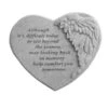 Kay Berry 08901 Winged Heart Memorial Stone - Although Its Difficult...