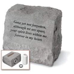 Kay Berry- Inc. 93420 Gone Yet Not Forgotten - Headstone-Urn Memorial - 9.5 Inches X 5 Inches X 8 Inches