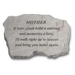 Kay Berry- Inc. 97020 Mother-If Tears Could Build A Stairway - Memorial - 16 Inches X 10.5 Inches X 1.5 Inches